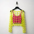Long Sleeve Crochet Top