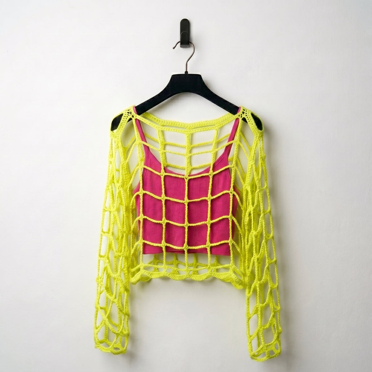 Long Sleeve Crochet Top